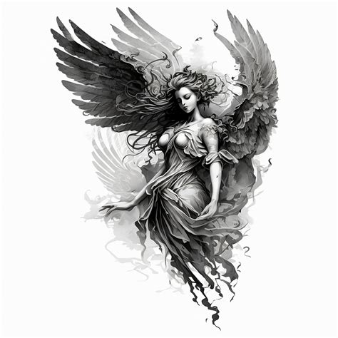 guardian angel tattoo drawings.